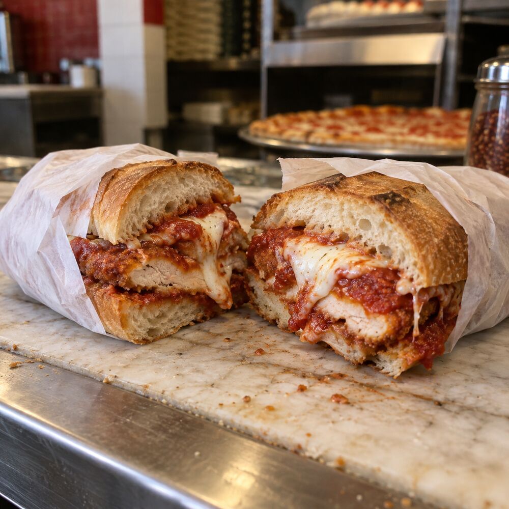 Chicken parm hero